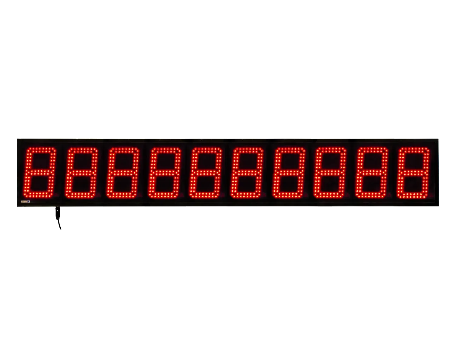 Afficheur numérique 180 mm, 10 chiffres haute luminosité, PROFIBUS, IP65, 24 V CC